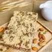 Brown rice, nuts and salted shredded pork bar